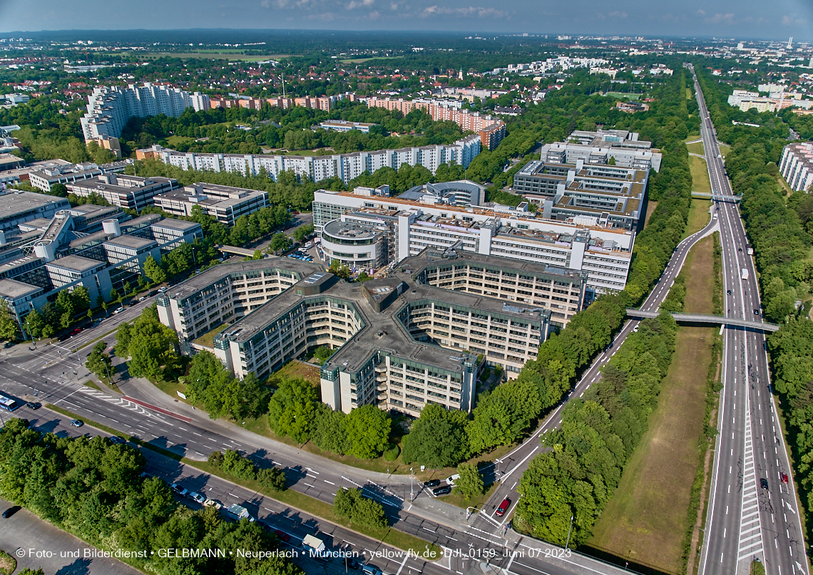 07.06.2023 - Neuperlachs neue Mitte mit PEP, Perlach Plaza, Share, Allianzversicherung und Wohnring